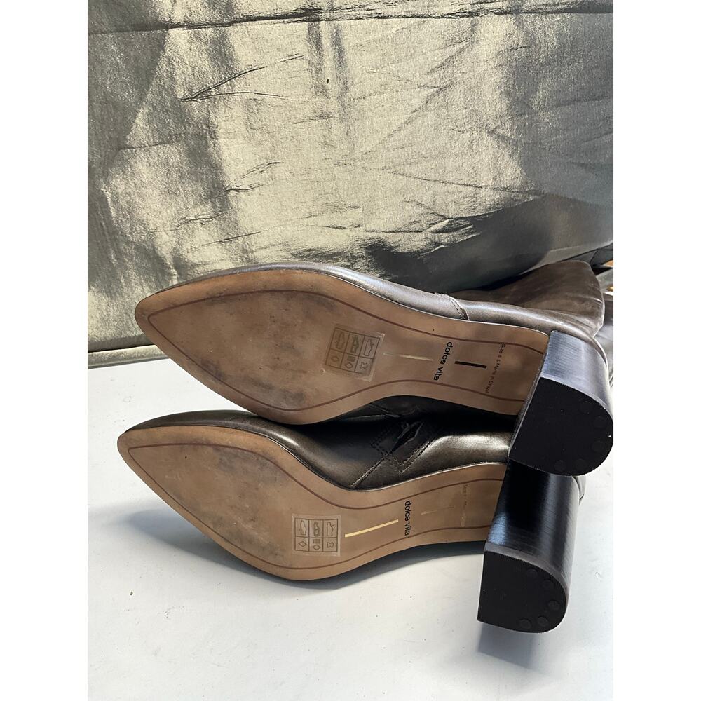 Dolce Vita Nedi in Dark Olive Leather - Picture 6 of 12